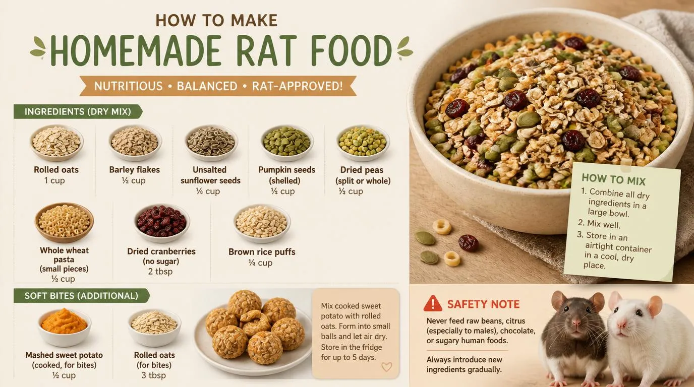 How to Make Homemade Rat Food for Pet Rats